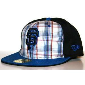  San Francisco Giants Blue Plaid Hat New Era 5950 MLB Cap 