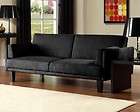 NEW Futon Sofa Bed Couch   Black   Click Clack Living Room Seating 
