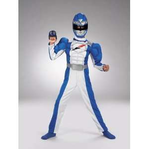  Blue Ranger Costume Quality Muscle Boys Size 10 12 Toys 