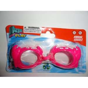  Animal Swim Goggles   Pink Crab 