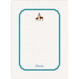  Thank You Card for Classic Giraffe Baby Shower Invitation 