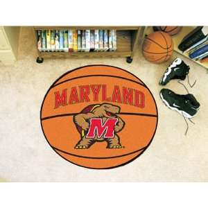  BSS   Maryland Terps NCAA Basketball Round Floor Mat (29 