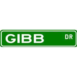  GIBB Street Sign ~ Family Lastname Sign ~ Gameroom 