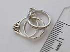 STERLING 925 SILVER UNICYCLE CHARM FREE ORGANZA GIFT POUCH  