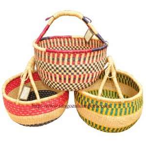 Bolga Baskets International Large Market Basket (Colors 