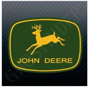 John Deere Equipment Tractors Trucks Harvesters Vintage Emblem Sticker 