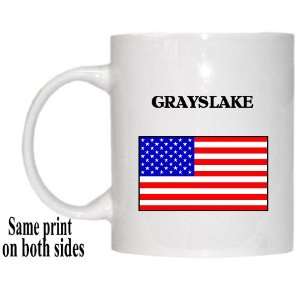  US Flag   Grayslake, Illinois (IL) Mug 