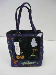 Longaberger Homestead Halloween Teensy Tote Gift Bag  