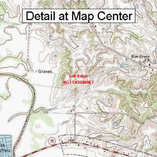  USGS Topographic Quadrangle Map   Gilt Edge, Tennessee 