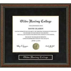  Olive Harvey College Diploma Frame