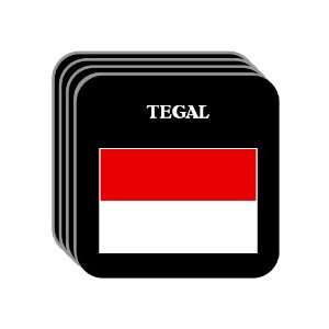  Indonesia   TEGAL Set of 4 Mini Mousepad Coasters 