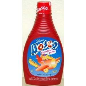 Bosco Strawberry Syrup   22 oz Squeeze Grocery & Gourmet Food