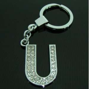  Letter U Keychain (Diamante) 