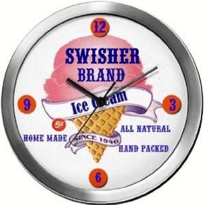  SWISHER 14 Inch Ice Cream Metal Clock Quartz Movement 