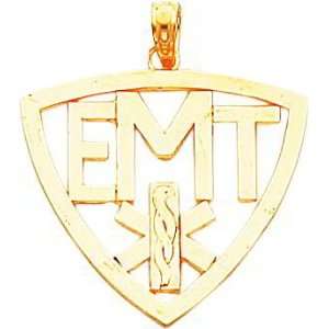  14K Gold EMT Charm Jewelry