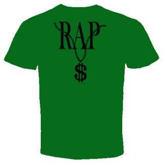 rap dollar chain t shirt Hip Hop cool funny rare humor  