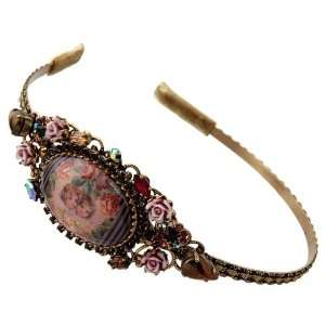  Michal Negrin Wonderful Tiara Made with Lace and Cherubs 