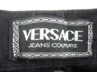 VERSACE JEANS COUTURE Black Denim Jeans Pants Sz 36  