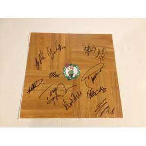 2012 BOSTON CELTICS Signed Autographed Logo Basketball Floorboard COA