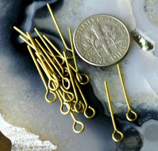 Antique Bronze Plated Metal Eye Pins Findings 22gauge m01 PICK  