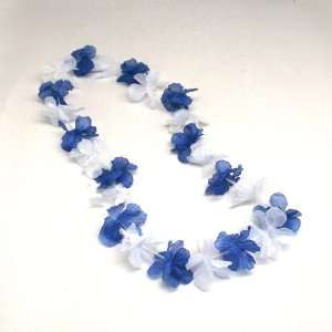  Blue And White Flower Lei