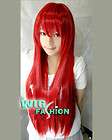 trinity blood esther blanchett long straight apple red cosplay wig