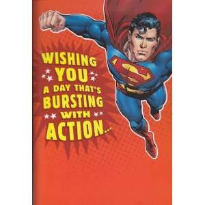  Birthday Card Card with Sound Superman Wishing You a Day 
