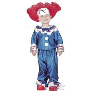  Childs Infant Bozo the Clown Halloween Costume (1 2T 
