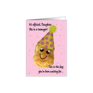    Daughter 13 Happy Birthday Funny Tater Tot Card Toys & Games