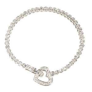  Tiffany Style Bubbles Tennis Bracelet with Heart Clasp 7 