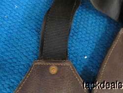New Chestnut Leather Hand Made Saddle Replacement Fenders Full Size 