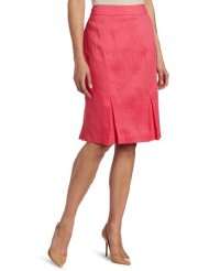 Jones New York Womens Slim Skirt With Double Pleats