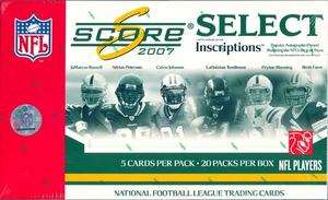 2007 SCORE SELECT FOOTBALL HOBBY BOX BLOWOUT CARDS 729946805356  