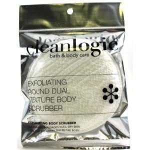 Clean Logic Exfoliating Body Scrubber Round Dual Texture (3 Pack) with 
