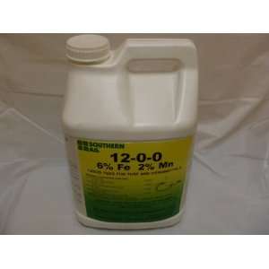  12 0 0 6%Fe 2%Mn Liquid Fertilizer   2.5 Gallons Patio 