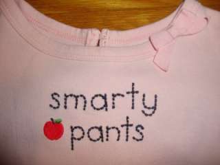 Toddler girls pink Smarty Pants shirt Prep School Gymboree 18 24 