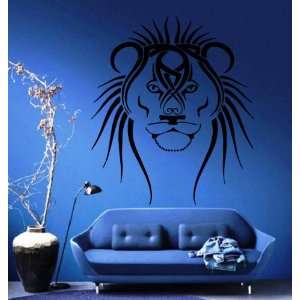 Lions Head King of the Jungle Long Mane Animal Tribal Design Wall 