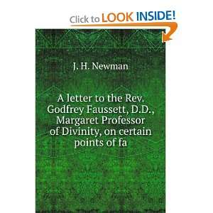 A letter to the Rev. Godfrey Faussett, D.D., Margaret 