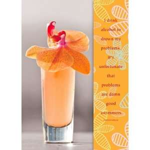  BOOKMARK BIRTHDAY W/ ORCHID DRINK