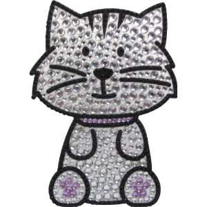  Love Your Breed Rhinestone Sticker, Grey Tabby Cat