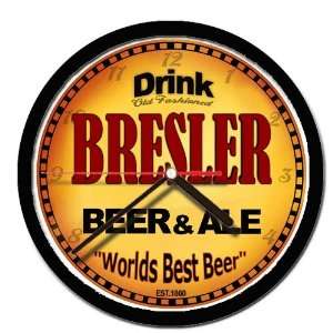  BRESLER beer and ale cerveza wall clock 