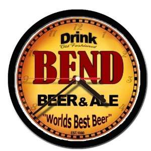 BEND beer and ale cerveza wall clock