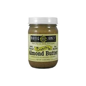 Maisie Janes Almond Butter, Dry Roasted Crunchy, 12 Ounce  