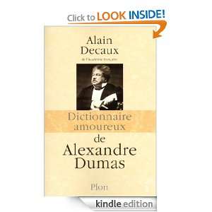 Dictionnaire amoureux de Alexandre Dumas (French Edition) [Kindle 