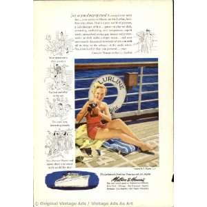  1951 Matson Lurline Cruise to Hawaii Vintage Ad