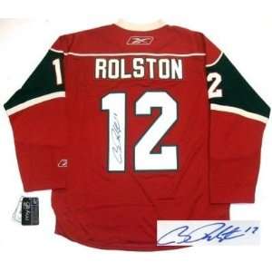 Brian Rolston Autographed Jersey   Home Proof