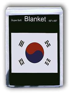  Flag FLEECE BLANKET Taegukgi Taegŭkki 태극기 太極旗 Korea NEW