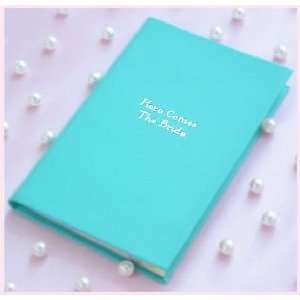    Aqua Blue Here Comes The Bride Pocketbook Journal 