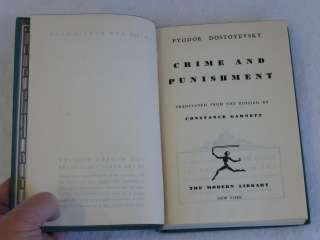 Fyodor Dostoevsky CRIME AND PUNISHMENT Modern Library  