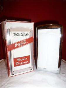 50s Style Have A Coke Coca Cola Napkin Dispenser 1992 NIB  